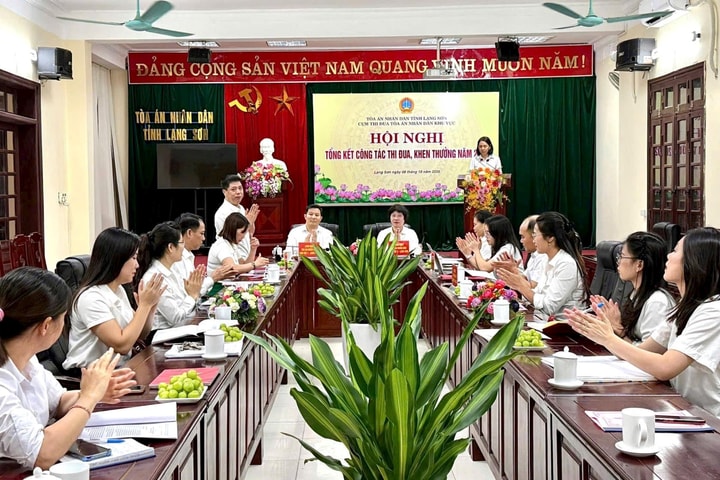 Cụm thi đua TAND khu vực tỉnh Lạng Sơn tổng kết công tác thi đua khen thưởng năm 2025