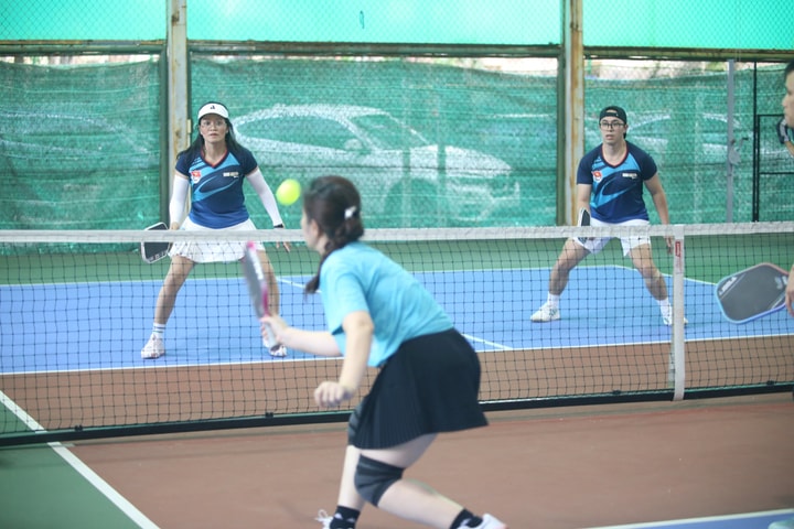 Không khí sôi nổi tại giải Pickleball thanh niên các cơ quan Đảng Trung ương