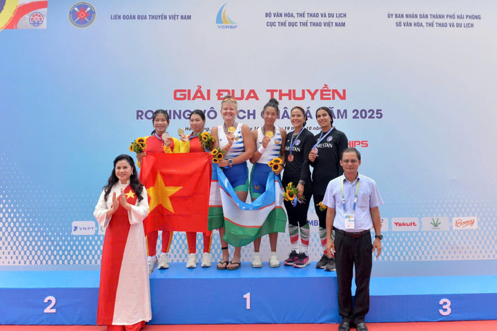 Đoàn Việt Nam giành 9 huy chương tại Giải Đua thuyền Rowing châu Á