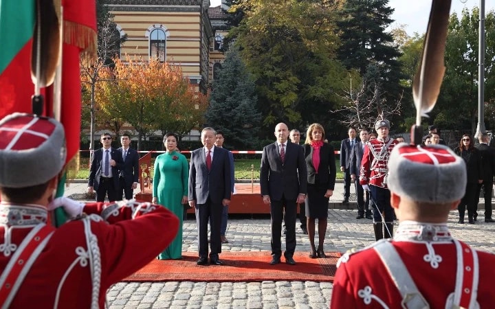 Lễ đón Tổng Bí thư Tô Lâm và Phu nhân thăm chính thức Cộng hòa Bulgaria