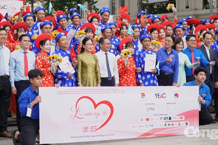 50 cặp đôi cưới tập thể ở TP.HCM