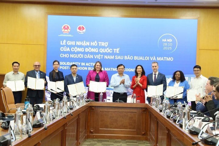 Quốc tế hỗ trợ gần 10 triệu USD cho người dân Việt Nam sau bão