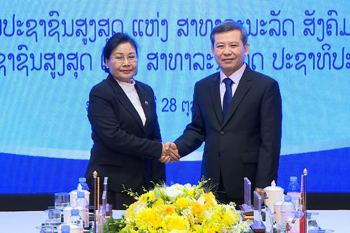 Tăng cường hợp tác giữa Tòa án nhân dân tối cao Việt Nam và Lào