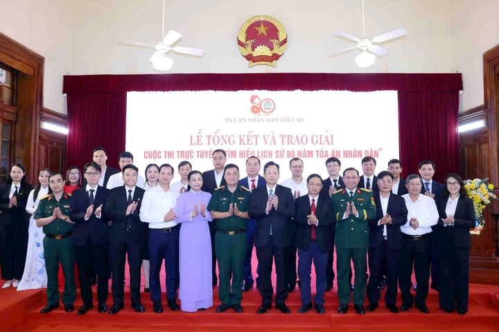 Tổng kết, trao giải Cuộc thi “Tìm hiểu lịch sử 80 năm Tòa án nhân dân”