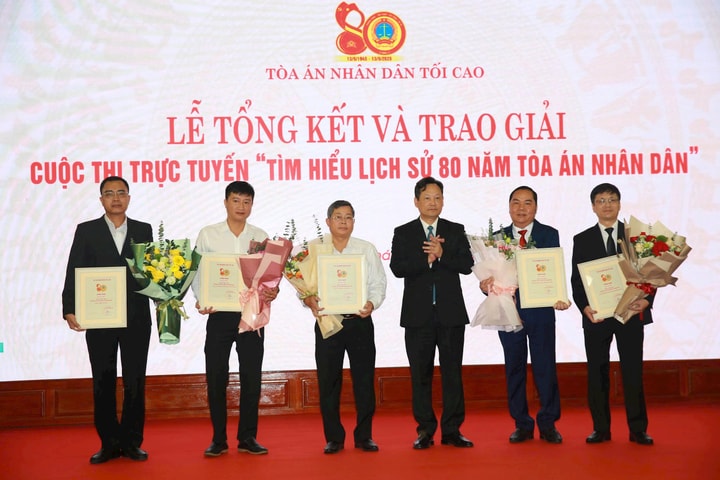 Tổng kết, trao giải Cuộc thi “Tìm hiểu lịch sử 80 năm Tòa án nhân dân”