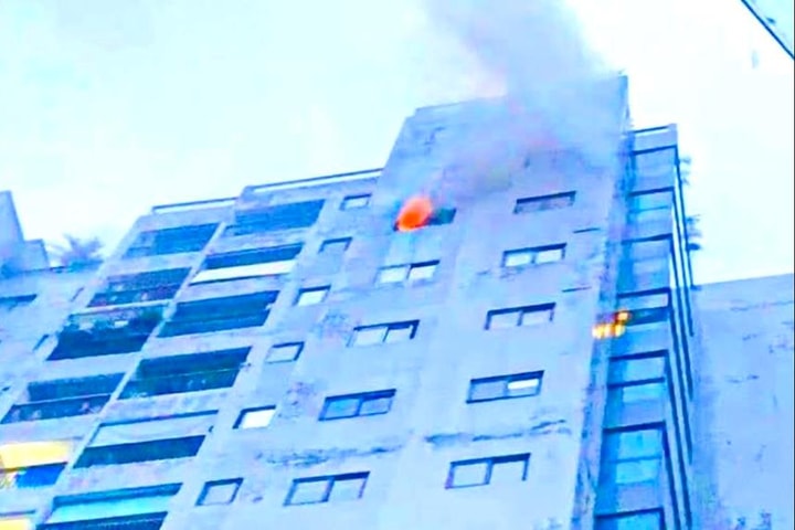 Cháy căn hộ ở chung cư cao tầng Winhouse Hà Tĩnh