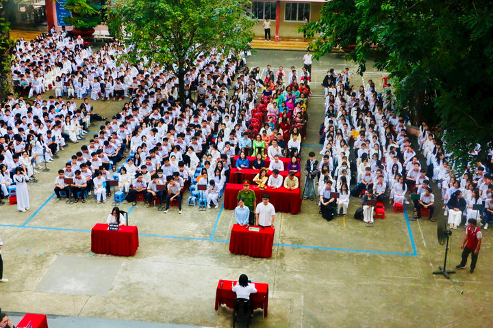 TAND Khu vực 2 TP.HCM, Trường THPT Thủ Đức, Báo Công lý tổ chức phiên tòa giả định tuyên truyền phòng, chống ma túy và thuốc lá điện tử