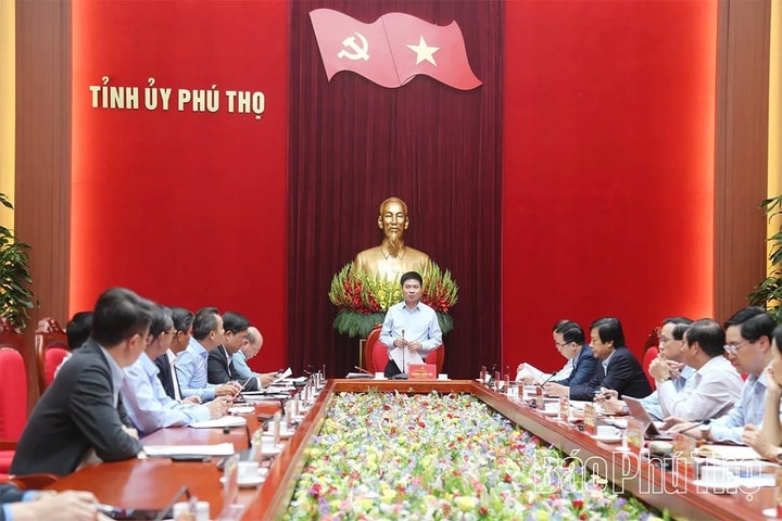 Tỉnh ủy Phú Thọ bàn giải pháp phát triển kinh tế - xã hội giai đoạn 2026-2030