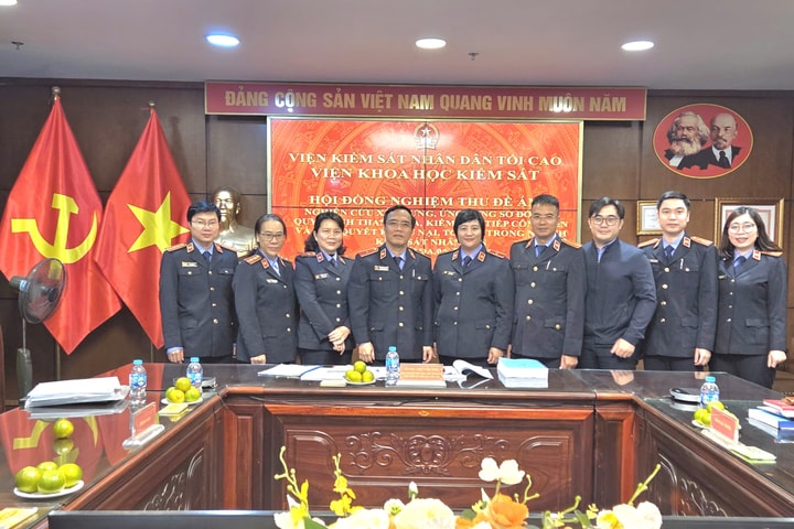 Nghiệm thu Đề án Sơ đồ hóa quy trình thanh tra, kiểm tra trong ngành Kiểm sát nhân dân