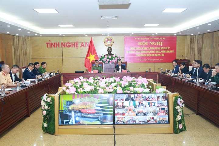 Xây dựng xã, phường Nghệ An không ma túy