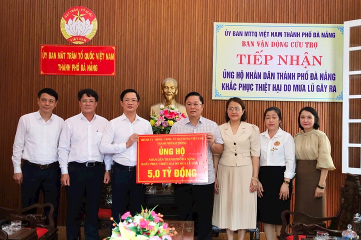 TP. Hải Phòng hỗ trợ 5 tỷ đồng giúp người dân Đà Nẵng khắc phục mưa lũ