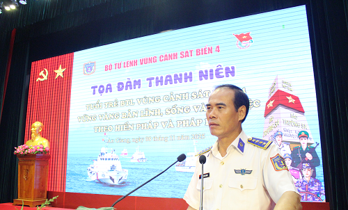 Tuổi trẻ BTL Vùng Cảnh sát biển 4 vững vàng bản lĩnh, sống và làm việc theo Hiến pháp và pháp luật