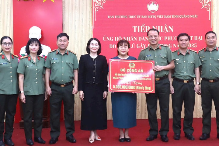 Bộ Công an hỗ trợ Quảng Ngãi 5 tỷ đồng