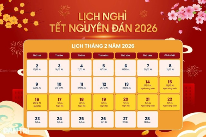 Nghỉ Tết Bính Ngọ 2026 mấy ngày?