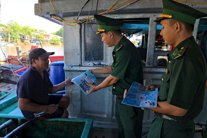 Đồn Biên phòng Nhà Mát tuyên truyền hiệu quả công tác chống khai thác IUU