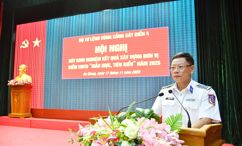 BTL Vùng Cảnh sát biển 4 rút kinh nghiệm xây dựng đơn vị điểm vững mạnh toàn diện “Mẫu mực tiêu biểu” năm 2025