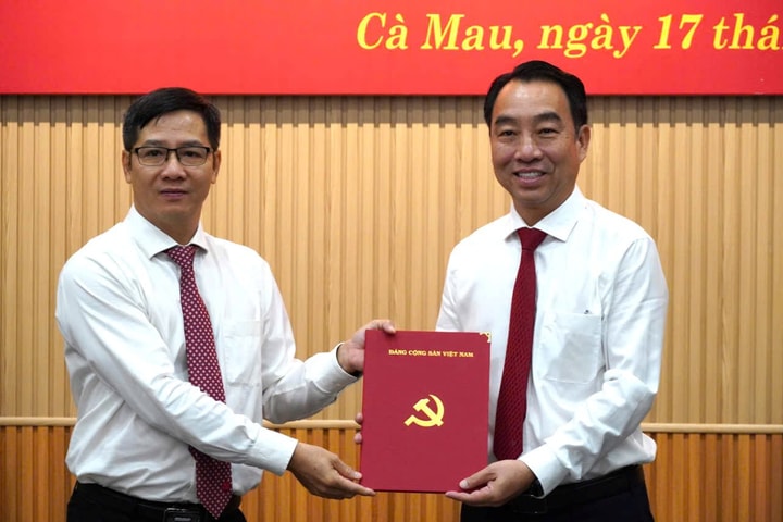 Chủ tịch UBND tỉnh Vĩnh Long được chỉ định giữ chức Phó Bí thư Tỉnh ủy Cà Mau