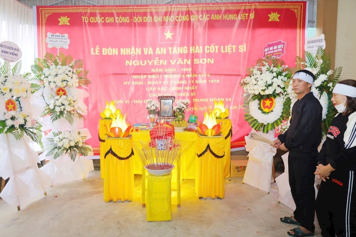 Đón nhận liệt sỹ sau gần 47 năm hi sinh trở về quê hương