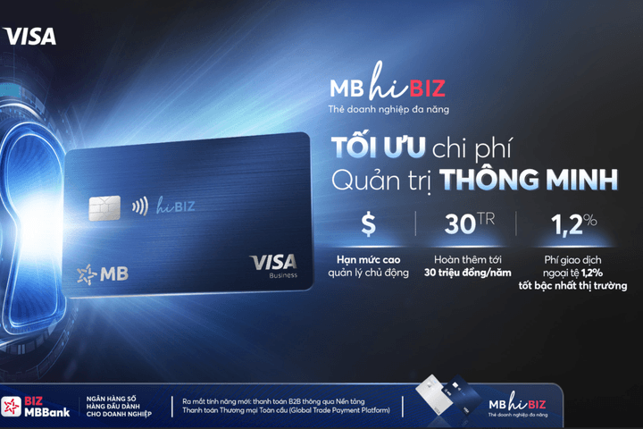 Ra mắt thẻ doanh nghiệp đa năng MB Visa Hi Biz mới