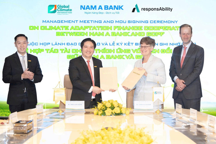 Nam A Bank và GCPF ký kết nghiên cứu khung tài chính thích ứng biến đổi khí hậu