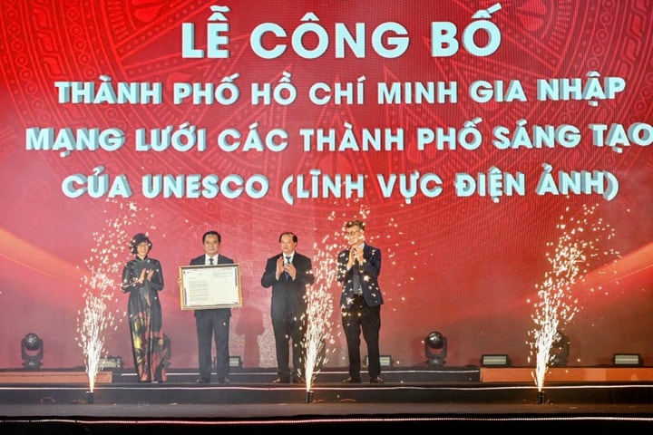 TP. HCM nhận danh hiệu 'Thành phố Sáng tạo toàn cầu về điện ảnh'
