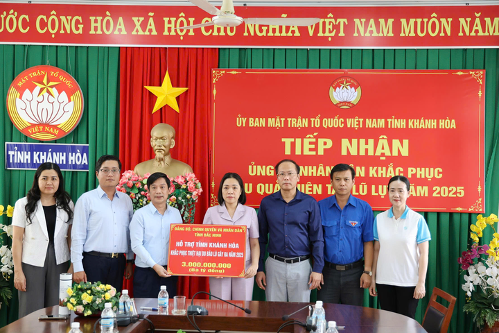 Bắc Ninh hỗ trợ Khánh Hòa và Lâm Đồng 6 tỷ đồng khắc phục thiệt hại do bão lũ