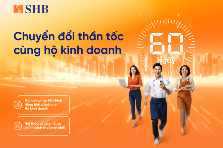 SHB kích hoạt chiến dịch 60 ngày chuyển đổi tăng tốc cho tiểu thương trên toàn quốc