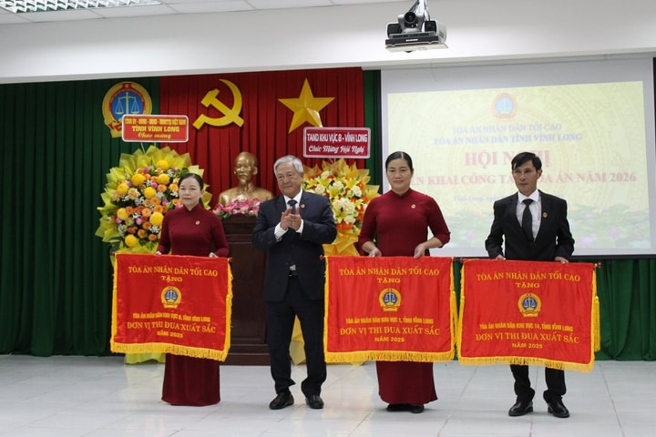 Tòa án nhân dân hai cấp tỉnh Vĩnh Long hoàn thành xuất sắc nhiệm vụ năm 2025