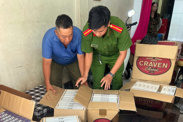 Triệt phá vụ tàng trữ, buôn bán thuốc lá nhập lậu