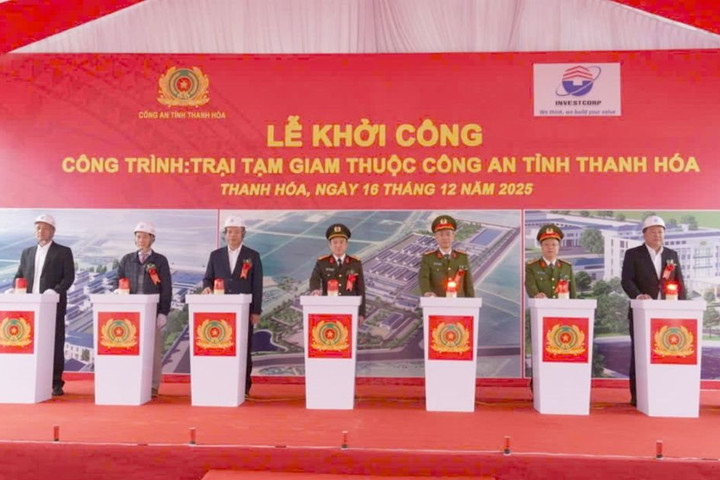 Khởi công 2 công trình quan trọng của Công an tỉnh Thanh Hóa