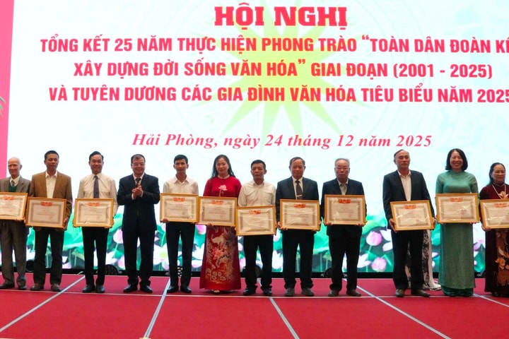 Hải Phòng tuyên dương 114 gia đình văn hóa tiêu biểu