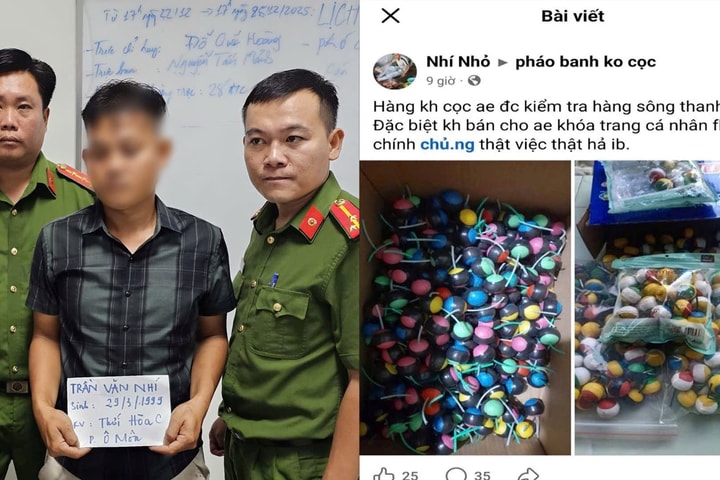 Bắt giữ 2 đối tượng rao bán linh kiện súng, pháo nổ trên mạng xã hội