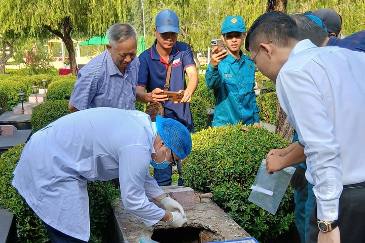 Khai quật 16 ngôi mộ để giám định ADN, xác định 4 liệt sĩ