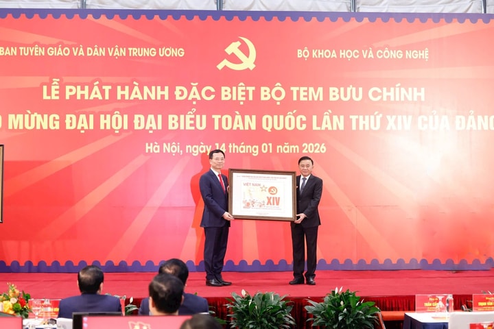 Phát hành đặc biệt bộ tem chào mừng Đại hội XIV của Đảng