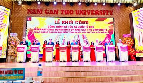 Trường Đại học Nam Cần Thơ khởi công xây dựng ký túc xá cao 15 tầng