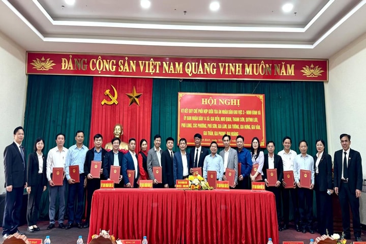 TAND khu vực 3 - Ninh Bình ký kết quy chế phối hợp