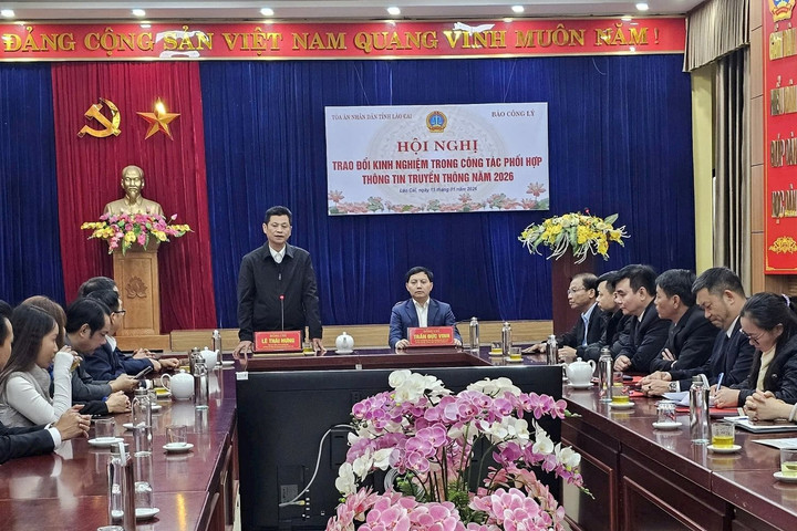 Báo Công lý và Tòa án nhân dân tỉnh Lào Cai tăng cường công tác thông tin tuyên truyền