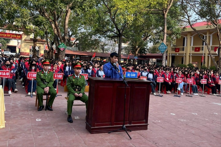 TAND khu vực 5 – Bắc Ninh: Nâng cao nhận thức pháp luật cho học sinh thông qua phiên tòa lưu động