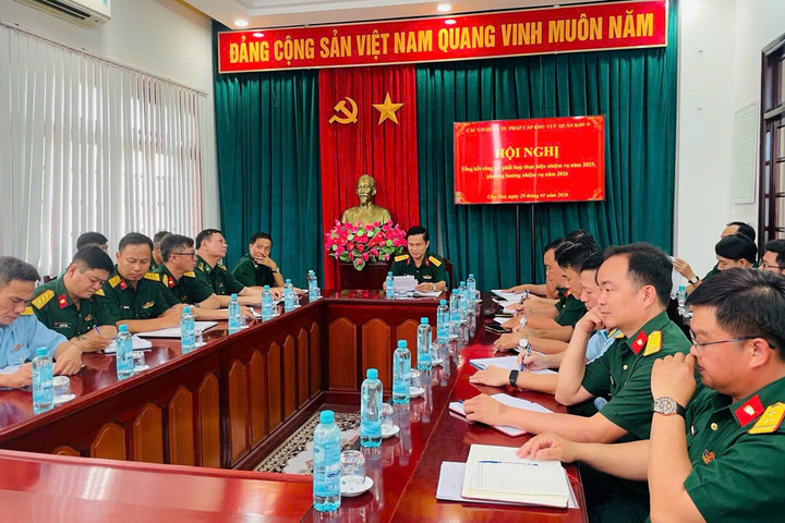 Hội nghị triển khai công tác các cơ quan tư pháp cấp khu vực Quân khu 9
