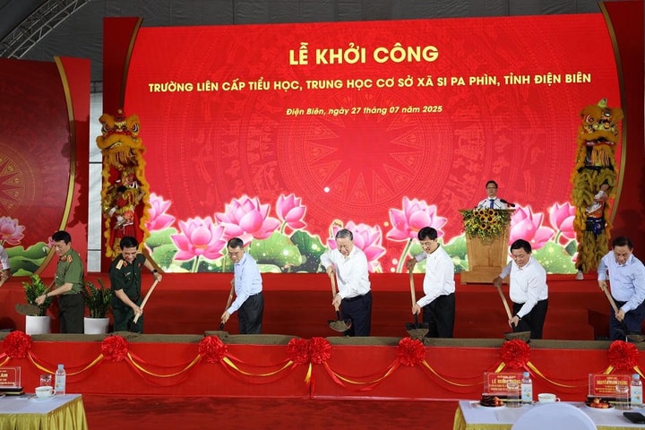Trường liên cấp Si Pa Phìn gấp rút hoàn thiện để đưa vào sử dụng