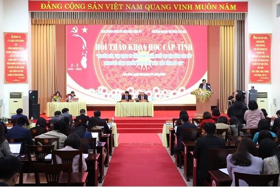 Hội thảo khoa học cấp tỉnh "Nghiên cứu, vận dụng và triển khai nghị quyết đại hội đảng các cấp trong bối cảnh chuyển đổi số vào thực tiễn tỉnh Lào Cai"