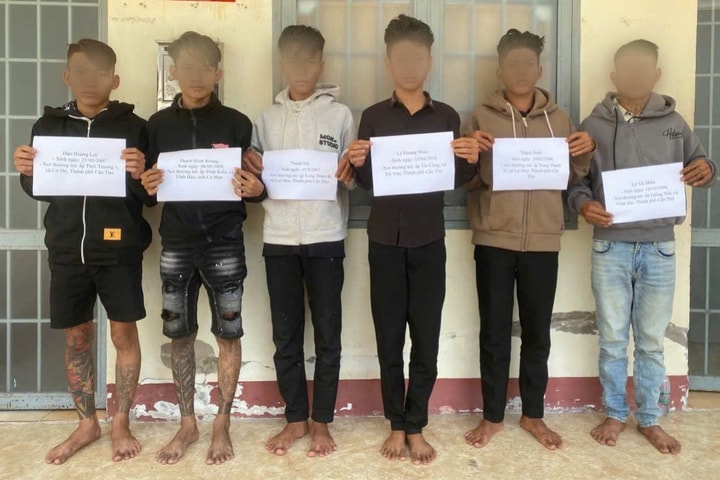 Bắt khẩn cấp nhóm thanh niên gây rối trong đêm