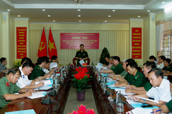 Bộ Quốc phòng kiểm tra công tác chống khai thác IUU trên địa bàn thành phố Cần Thơ
