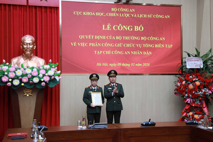 Thiếu tướng Phạm Khải được phân công kiêm nhiệm chức vụ Tổng Biên tập Tạp chí CAND