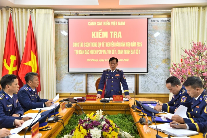 Bộ Tư lệnh Vùng Cảnh sát biển 1 trực sẵn sàng chiến đấu dịp Tết Nguyên đán