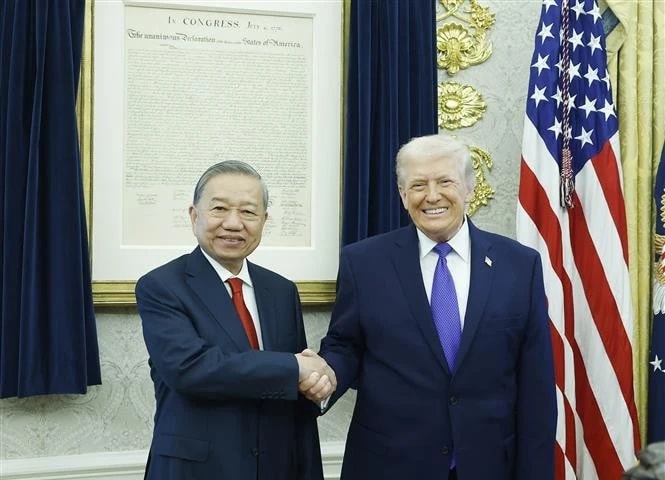 Tổng Bí thư Tô Lâm gặp Tổng thống Hoa Kỳ Donald Trump