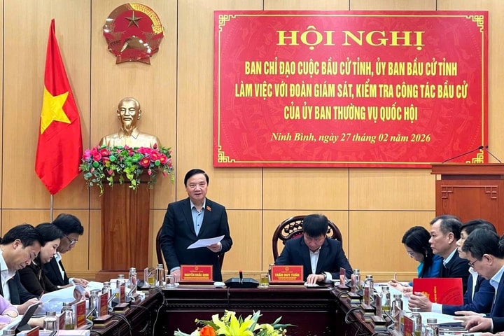 Phó Chủ tịch Quốc hội Nguyễn Khắc Định kiểm tra công tác chuẩn bị bầu cử tại Ninh Bình