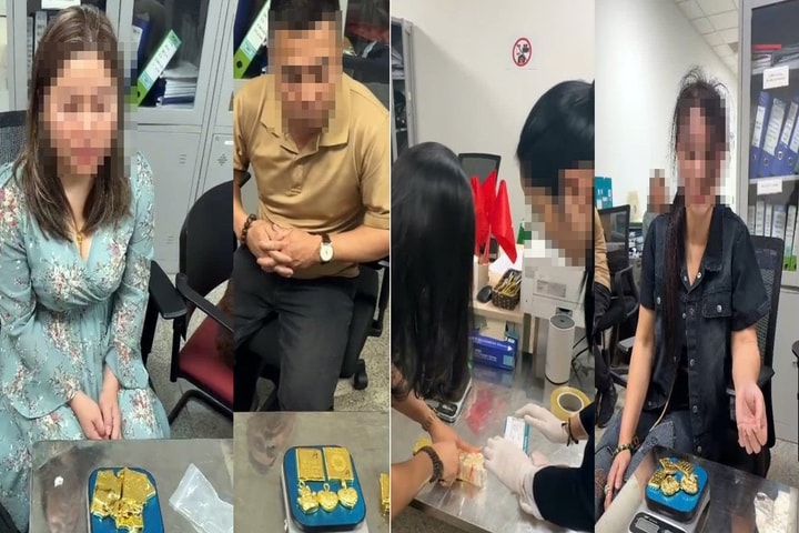 Phát hiện gần 13kg kim loại nghi là vàng được cất giấu tinh vi trong người
