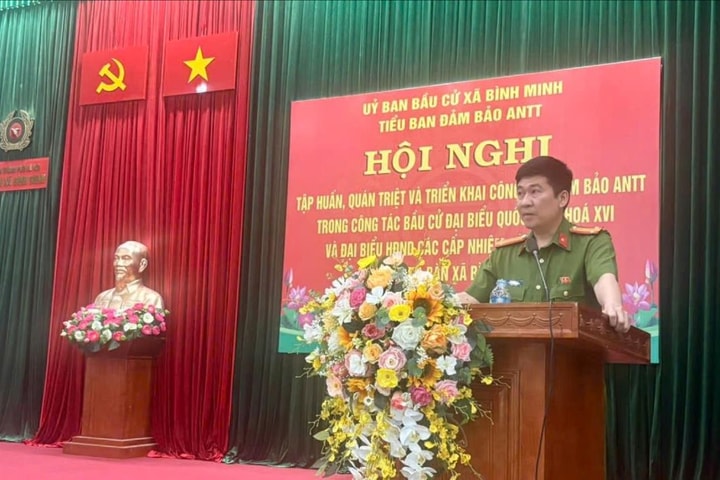 Triển khai công tác đảm bảo an ninh trật tự phục vụ bầu cử
