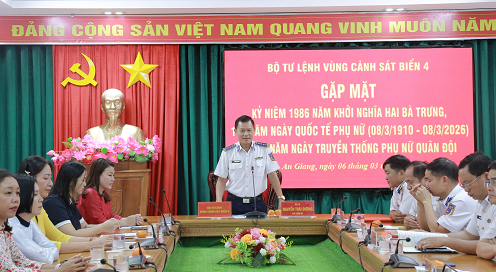 Sôi nổi hoạt động chào mừng Ngày Quốc tế Phụ nữ tại BTL Vùng Cảnh sát biển 4